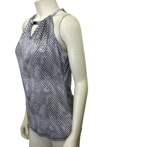 MICHAEL KORS HALTER key hole front  BLOUSE size sm - Picture 3 of 6